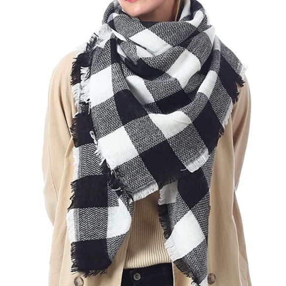 TARTAN Checkered BLANKET SCARF - Picture 4 of 6